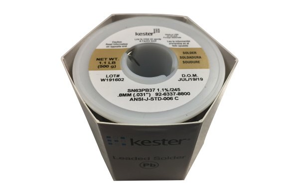 Трубчатый припой KESTER 245 50 Sn63Pb37 1.0 mm, 500 гр.