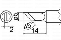 Наконечник для паяльника Hakko T20-K Shape-K
