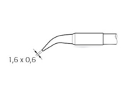 Наконечник клиновидный AiXun C245-063 1,6 х 0,6 мм (изогнутый)