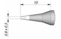 Наконечник клиновидный AiXun C245-773 0,8 х 0,3 мм