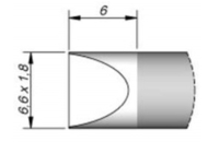 Наконечник клиновидный AiXun C245-966 6,6 х 1,8 мм