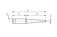 Паяльная насадка Магистр М20-DA-11, 0.8mm