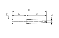 Паяльная насадка Магистр М20-DВ-11, 0.8mm