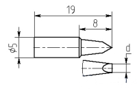 Паяльная насадка Магистр МG8-DA-11, 0.8mm