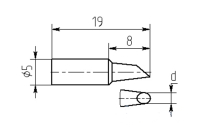 Паяльная насадка Магистр МG8-DВ-11, 0.8mm