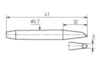 Паяльная насадка Магистр МP12-DВ-11, 0.8mm