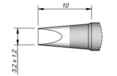 Наконечник клиновидный AiXun C245-911 3,2 х 1,2 мм