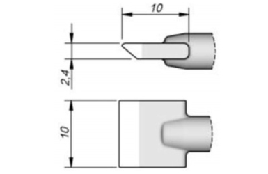 Наконечник лопатка AiXun C245-914 10,0 мм