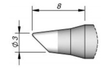 Наконечник скошенный AiXun C245-912 3,0 мм