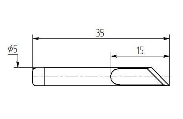 Паяльная насадка Магистр M15-DK-05, 5.0mm