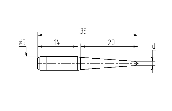 Паяльная насадка Магистр М20-DA-02, 2.5mm