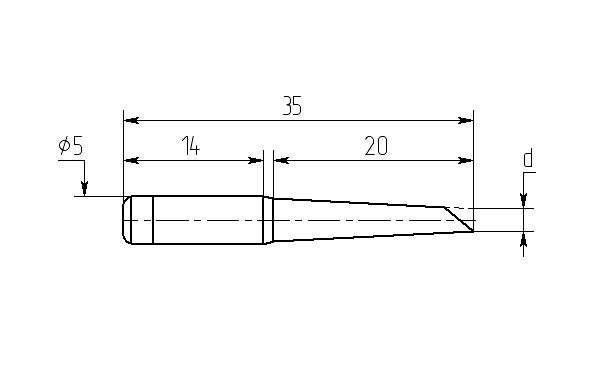 Паяльная насадка Магистр М20-DC-02, 2,5mm