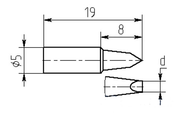 Паяльная насадка Магистр МG8-DA-02, 2.5mm