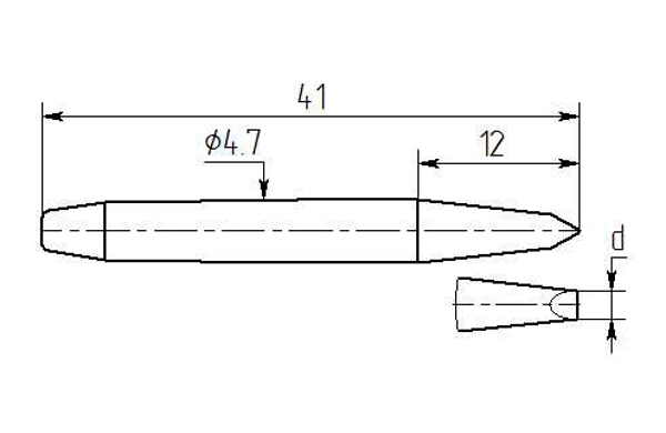 Паяльная насадка Магистр MР12-DA-04, 4.5mm