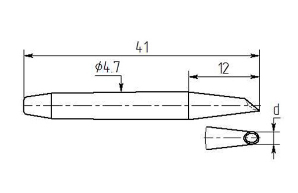 Паяльная насадка Магистр МP12-DC-03, 3,5mm